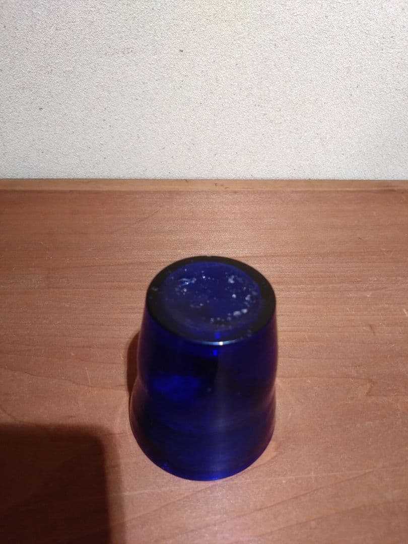 フランス    ブルー キャンドルグラス