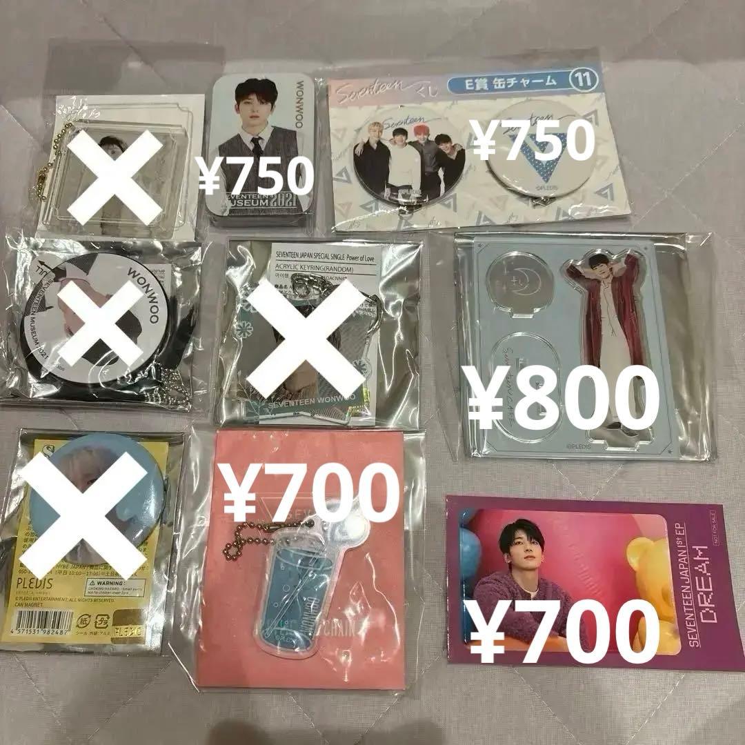 SEVENTEEN ウォヌ グッズ【バラ売り】