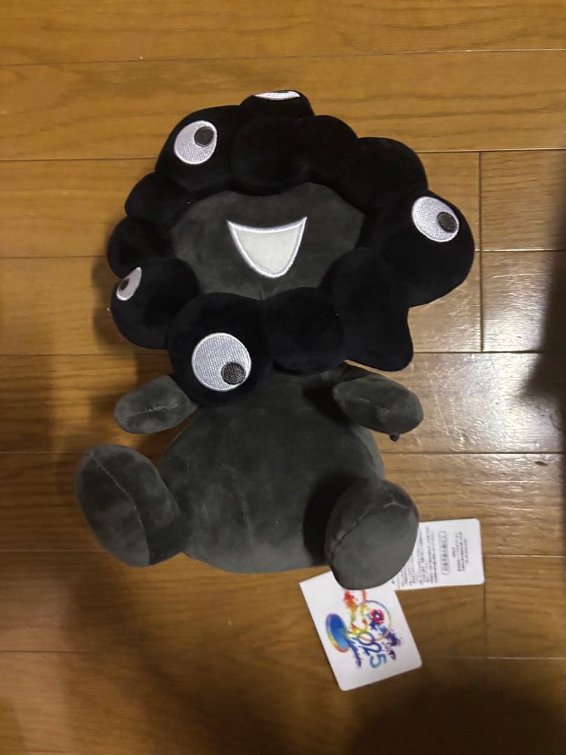 ミャクミャクお手玉風ぬいぐるみ　Mサイズ 黒　ブラック　万博　EXPO2025
