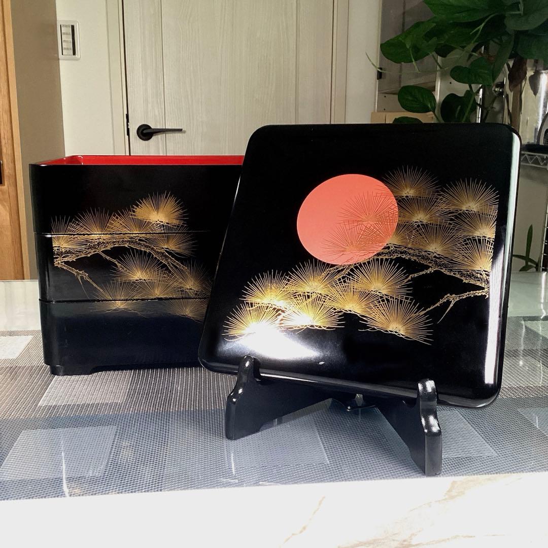 『プレうー特価』　輪島塗　三段重