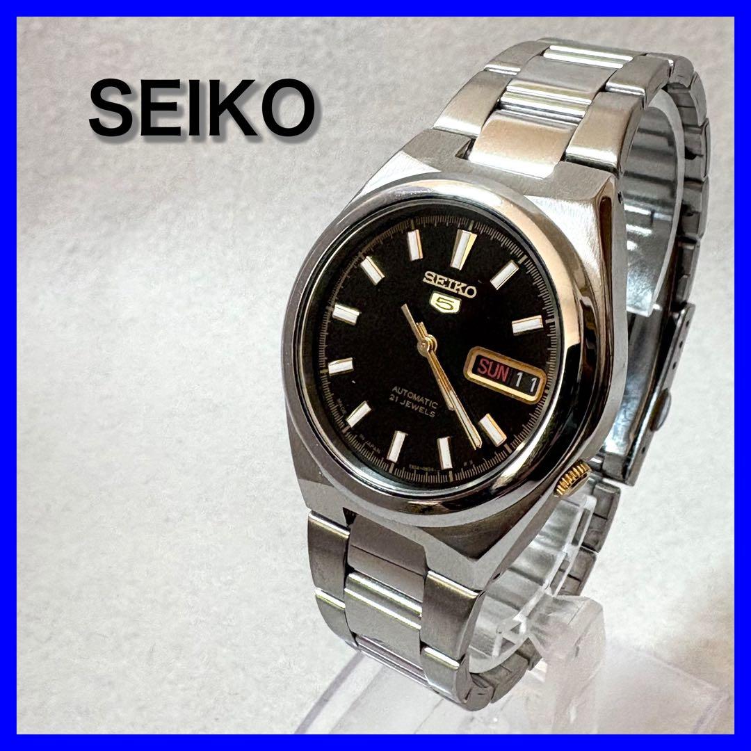 SEIKO★5 腕時計 自動巻き 21石 7S26-02S0 デイデイト