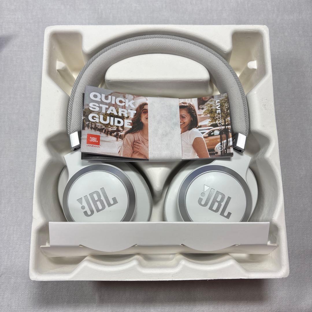 g*n様 【最終値下げ】JBL LIVE 770 NC ホワイト ワイヤレスヘッ