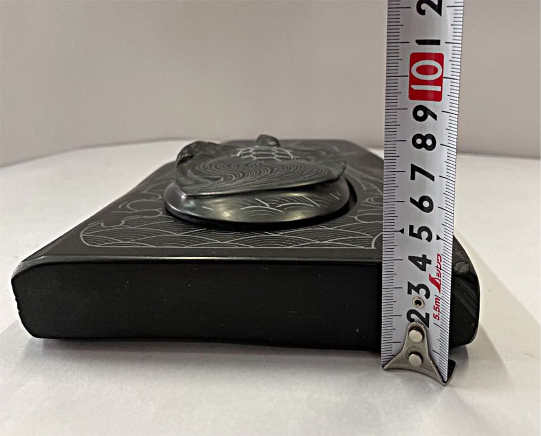 お値下げ中＊すずり、日本製、未使用、天然石、那智黒石、昭和、希少