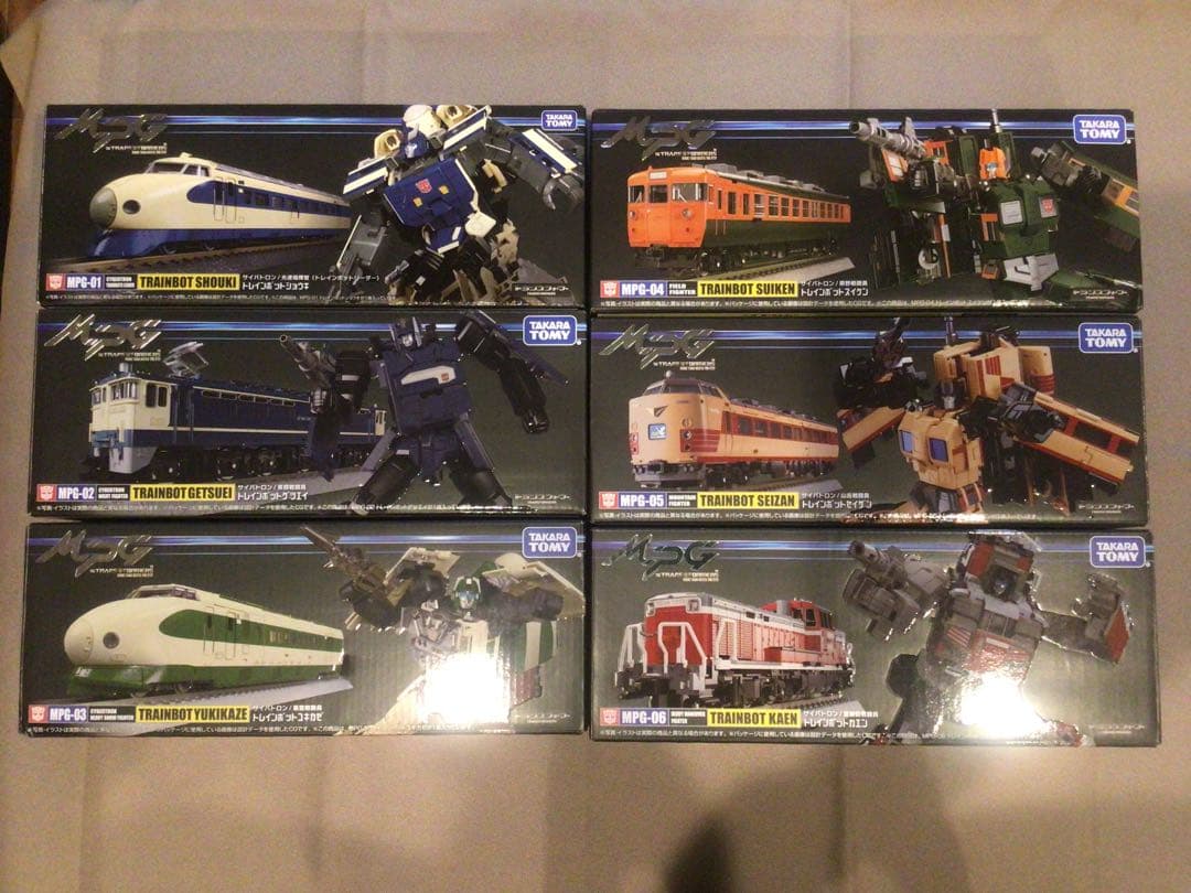 トランスフォーマー　MPG トレインボット　ライデン　6体セット