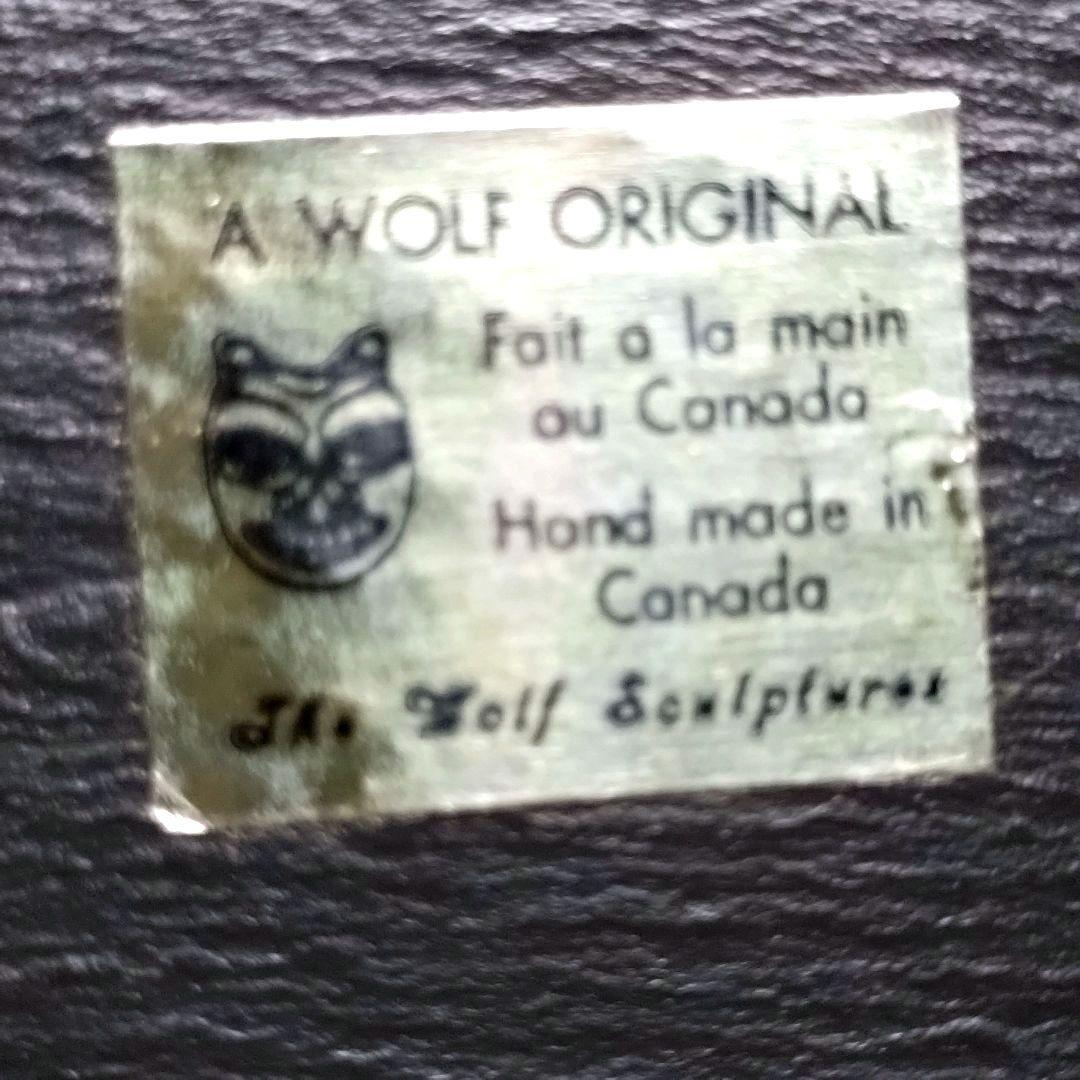 希少　ヴィンテージ　ウルフオリジナル　セイウチ　彫刻　カナダ製　海外工芸品