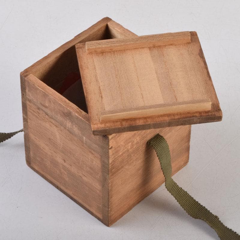 茶道具　欅地　漆塗　棗　時代箱　V　8746