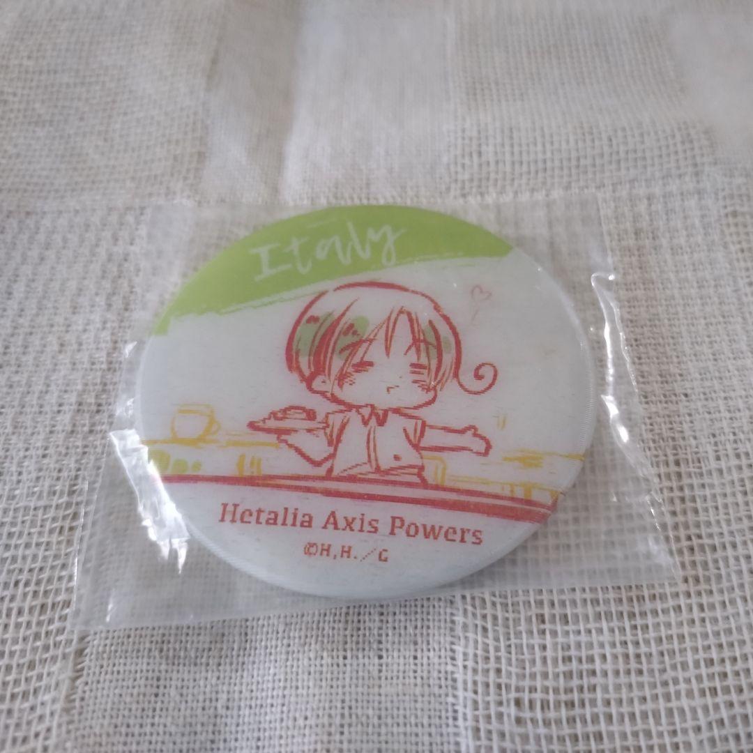ヘタリア　イタリア　チェンジング缶バッジ　お国柄だよっ！　アニメガ