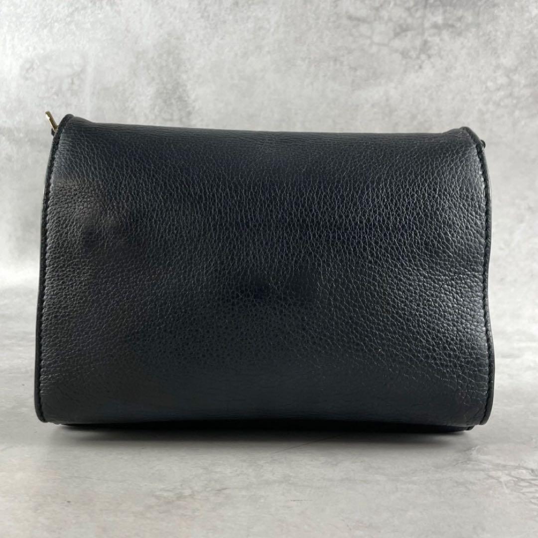 ✨美品✨トリーバーチ　ショルダーバッグ ウォレット　Tロゴ　レザー　ブラック