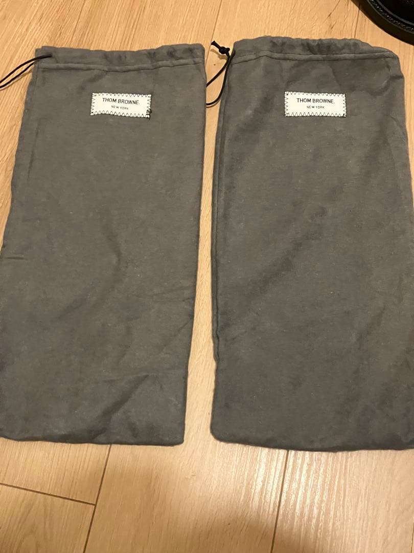 トム ブラウン レザーシューズ US9 27cm ブラック ウィングチップ 革