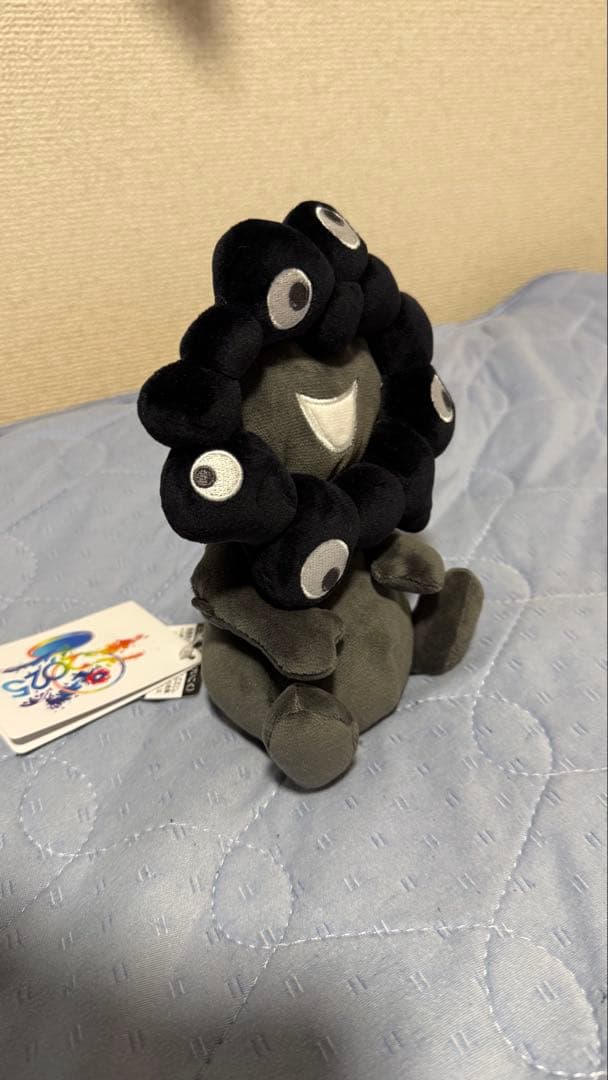 【希少】 関西万博 黒ミャクミャク　お手玉風ぬいぐるみ Sサイズ 大阪万博