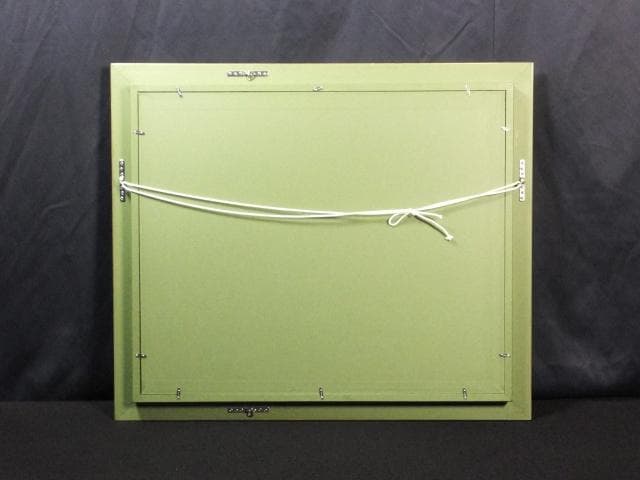 日動画廊取扱　萩谷巌　直筆サイン『ばら』キャンヴァスに油彩 15号 0418L