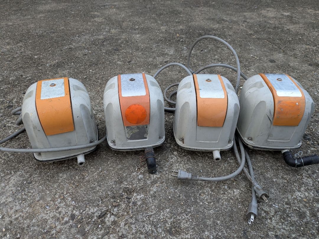 ジャンク⑥　安永 AP-60 2台　60F　 風量不明1台ブロワー エアーポンプ