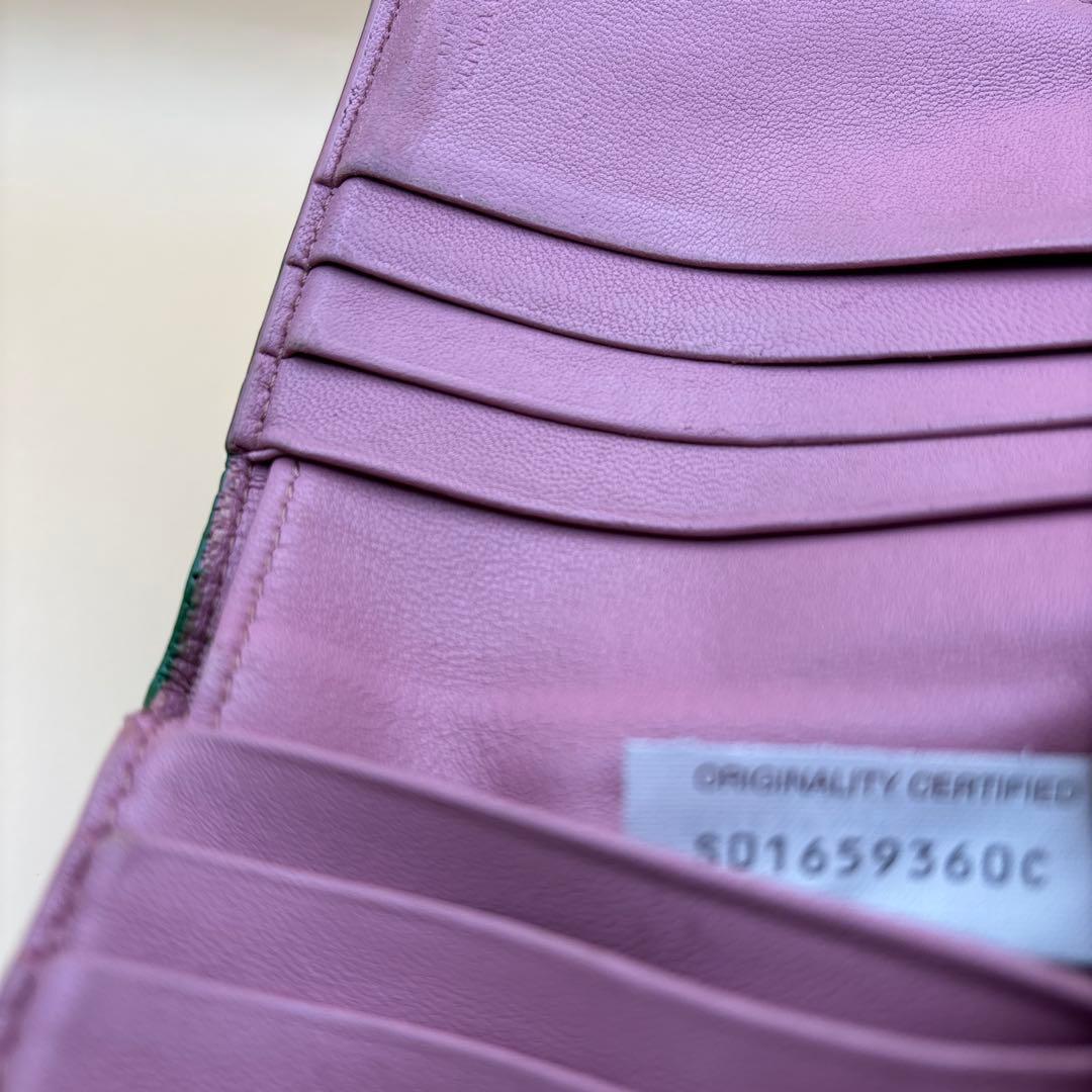 ◆正規品◆ボッティガヴェネタイントレチャート 二つ折りサイフとオマケキーケース付