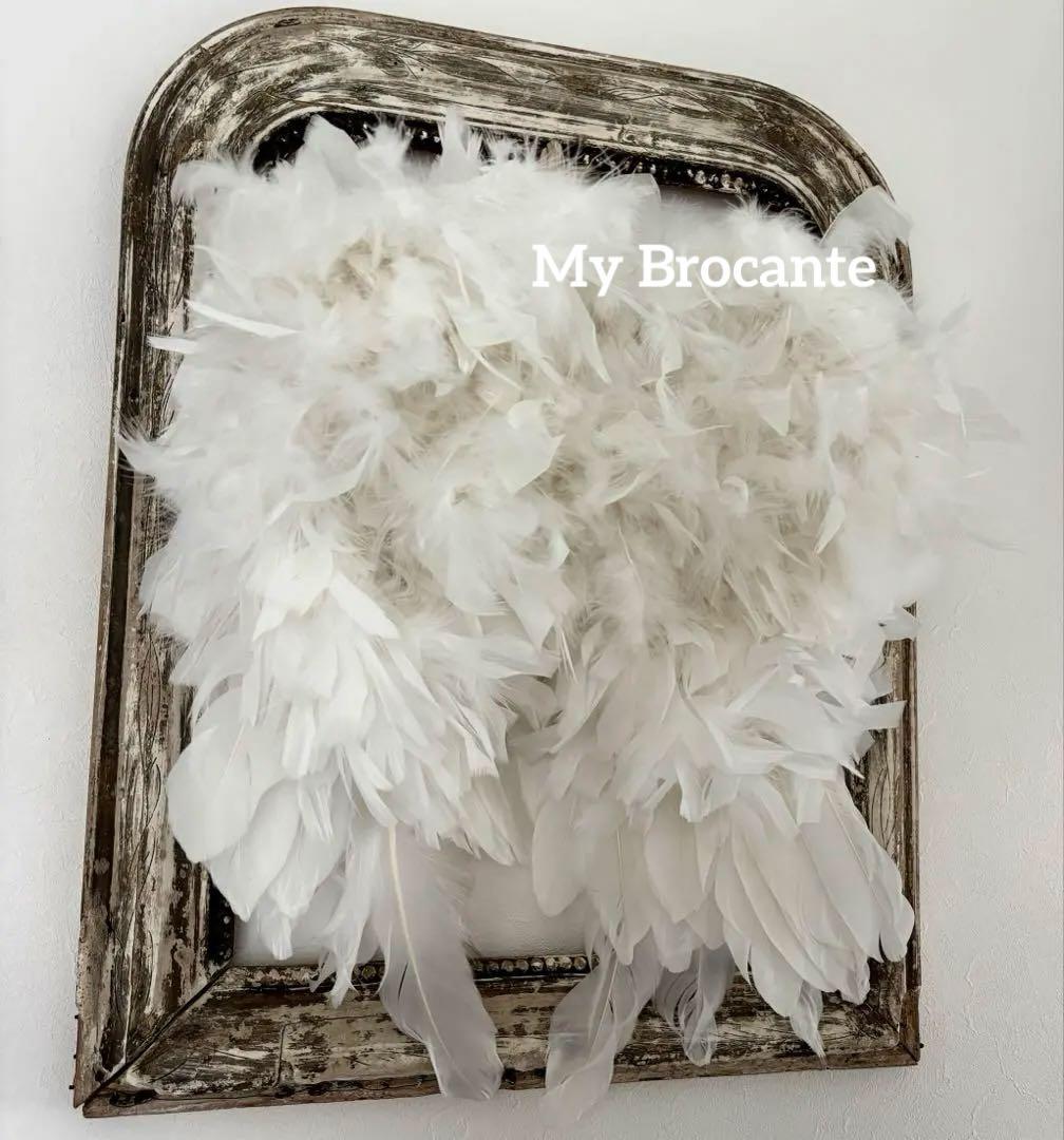 アンティーク雑貨 Swan White Angel Wings.