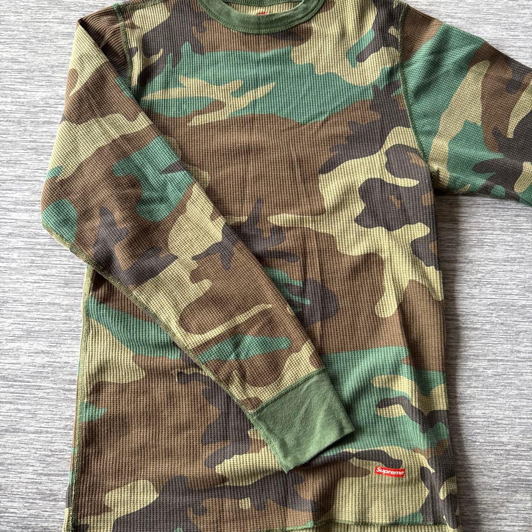 Supreme Hanes camo thermal 迷彩　サーマル