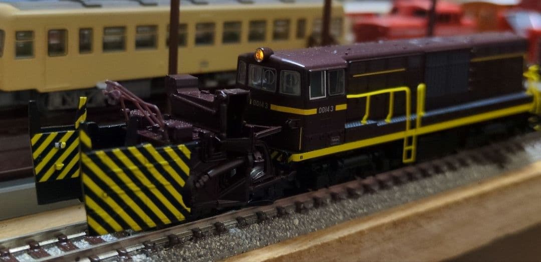 鉄道模型 国鉄DD14 3 茶色 除雪機関車