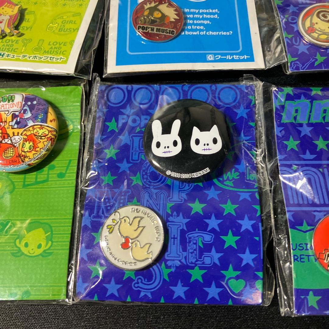 缶バッジ8点　ポップンミュージック 缶バッジコレクション どらきゅ～ば～じょん