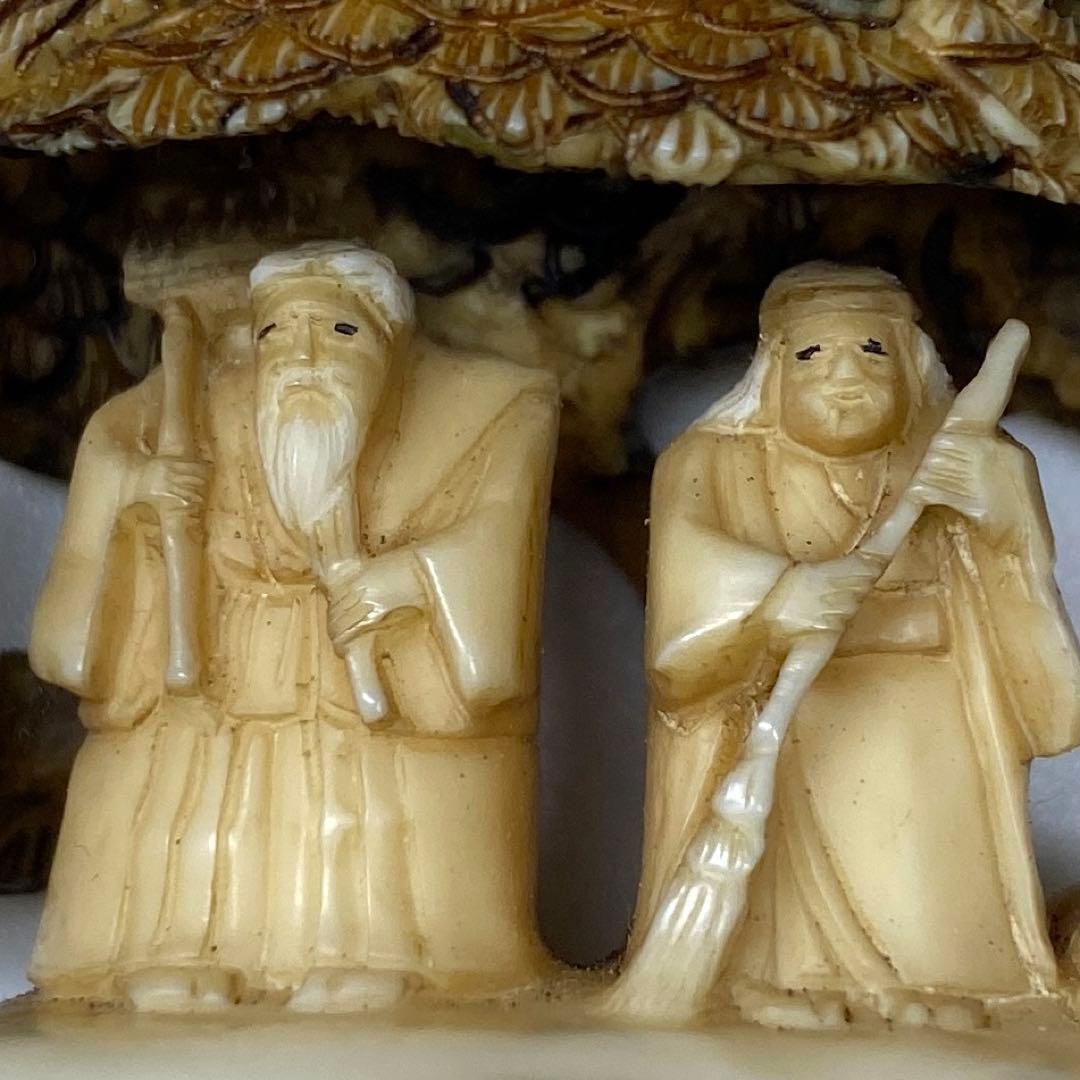 桜井一桜 在銘 人物根付 22g 東キ7-1206☆2F トヒニト