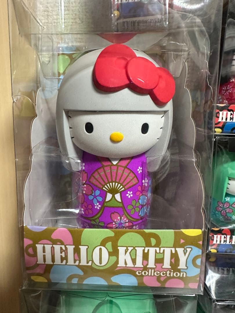 [レア] ハローキティ　こけし　コレクション　フルセット　キーホルダー　限定版