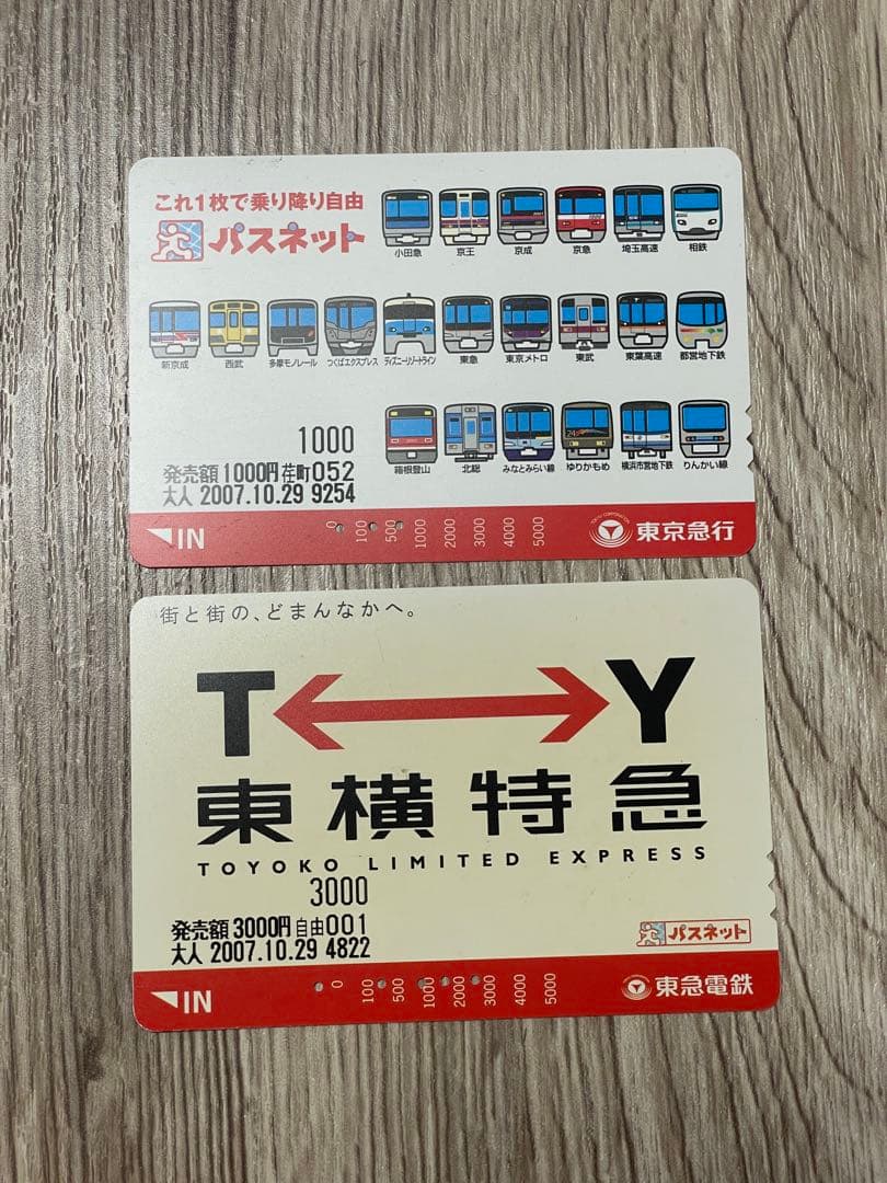 記念に！パスネット 東京急行 東急