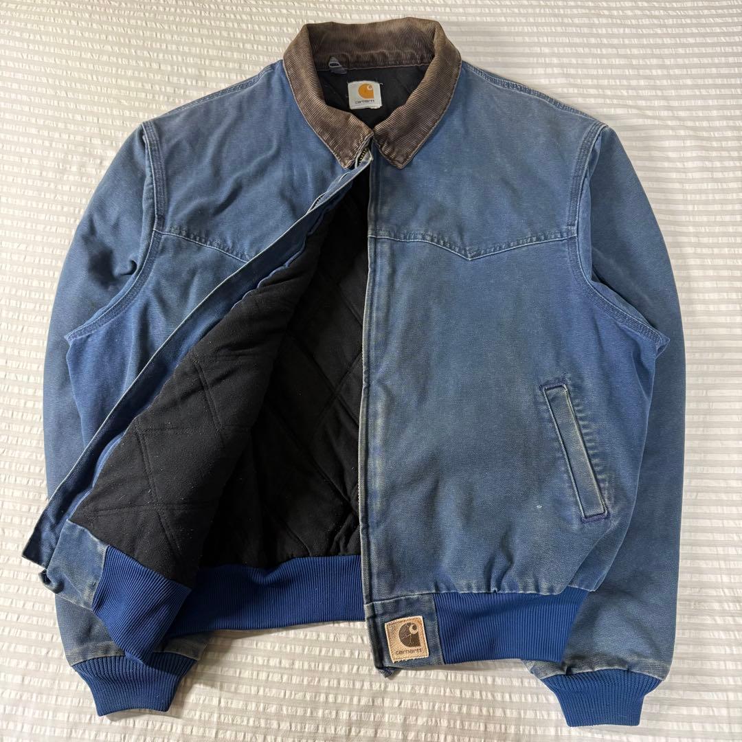 希少Carhartt サンタフェジャケットJ14 BLU 90s USA製