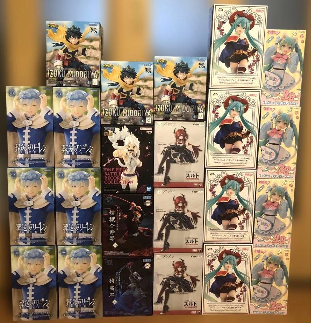 ⑤最新プライズフィギュア まとめ売り ヒンメル 初音ミク 鬼滅の刃 ヒロアカ等