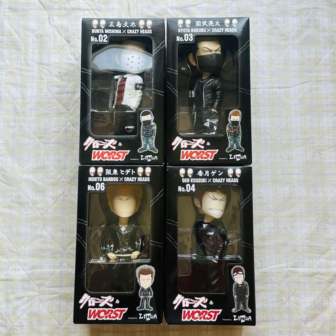 未使用 クローズ クレイジーヘッズ 武装戦線 4体セット
