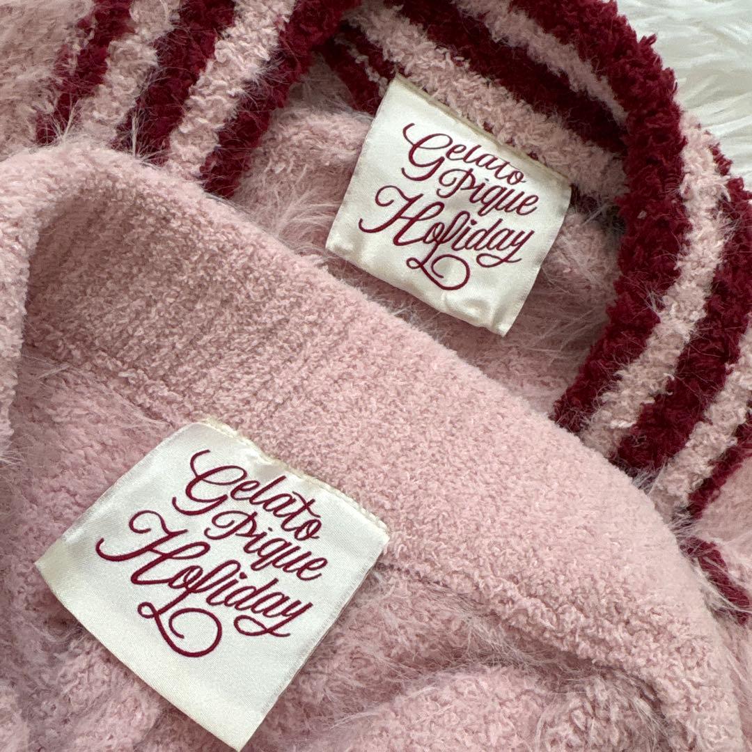 極美品　ジェラートピケ　ジェラピケ　カーディガン　パンツ　ソックス　3点