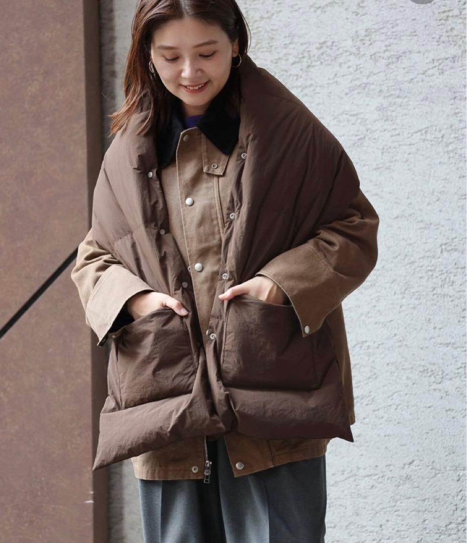 新品タグ付きJOURNAL STANDARD ナイロンタフタダウンマフラー