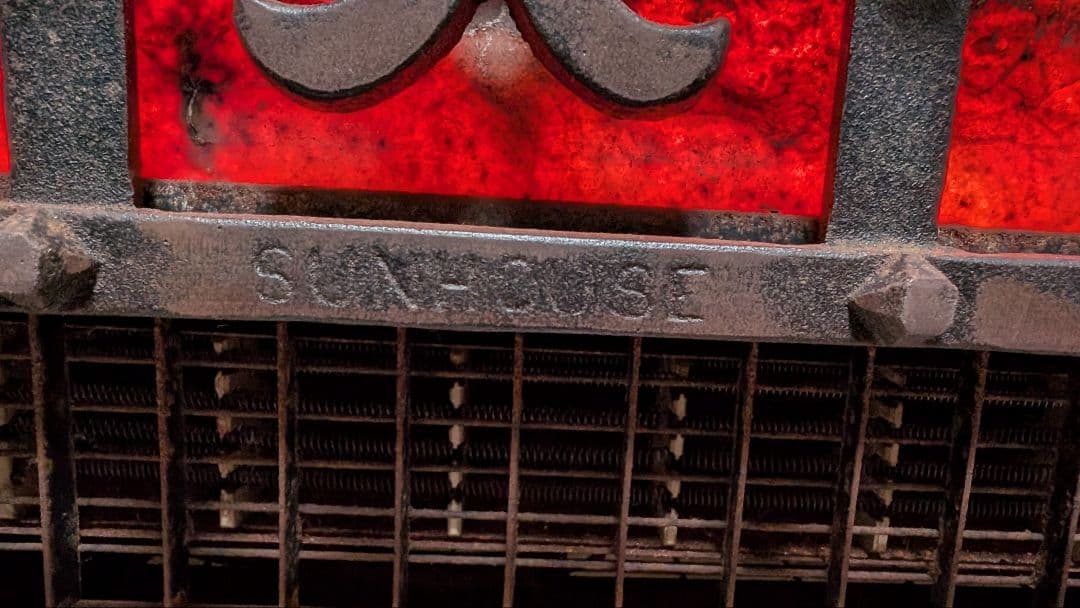 英国 RADIATION SUNHOUSE社の 暖炉薪ストーブ 電気温風ヒーター