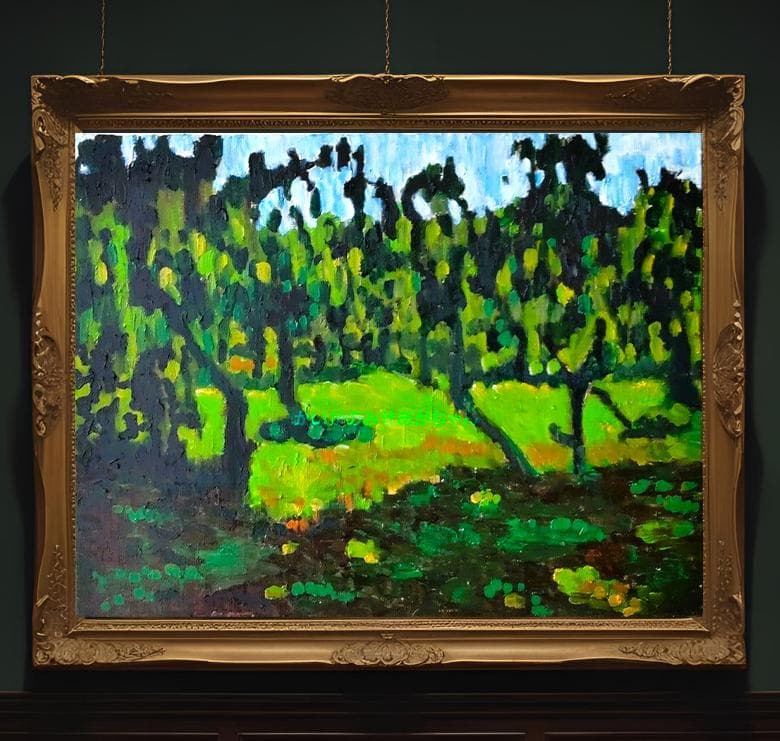 32×41㎝「果樹園3」油彩・原画・F6