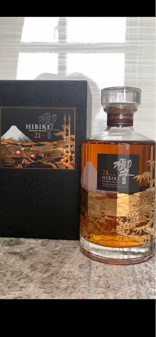 響21年　意匠ボトル　花鳥風月　ウイスキー