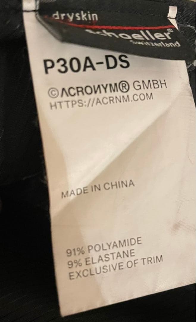 パンツ ACRONYM P30A-DS XS Black