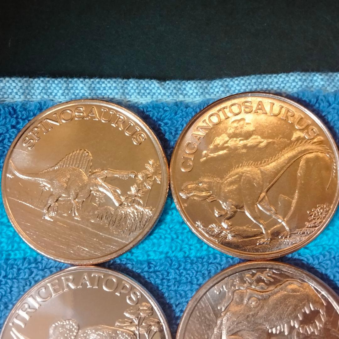 レア品 恐竜 銅貨 ラウンド 1オンス 純銅