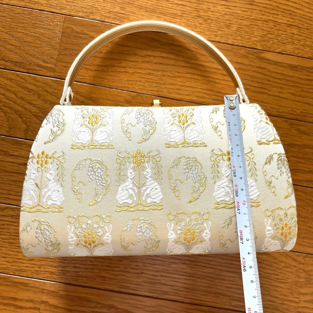 【早い者勝ち】草履バッグセット 花柄 アイボリー 美品