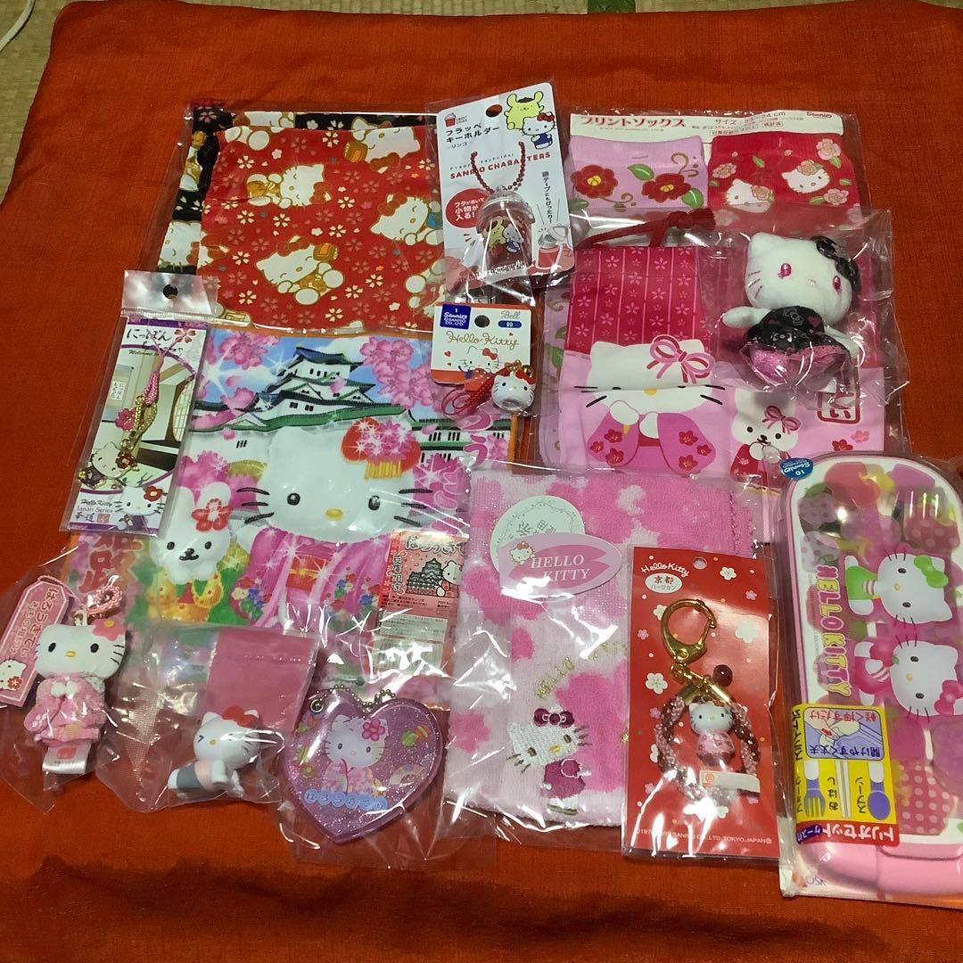 サンリオハローキティ 和風グッズ14点セット