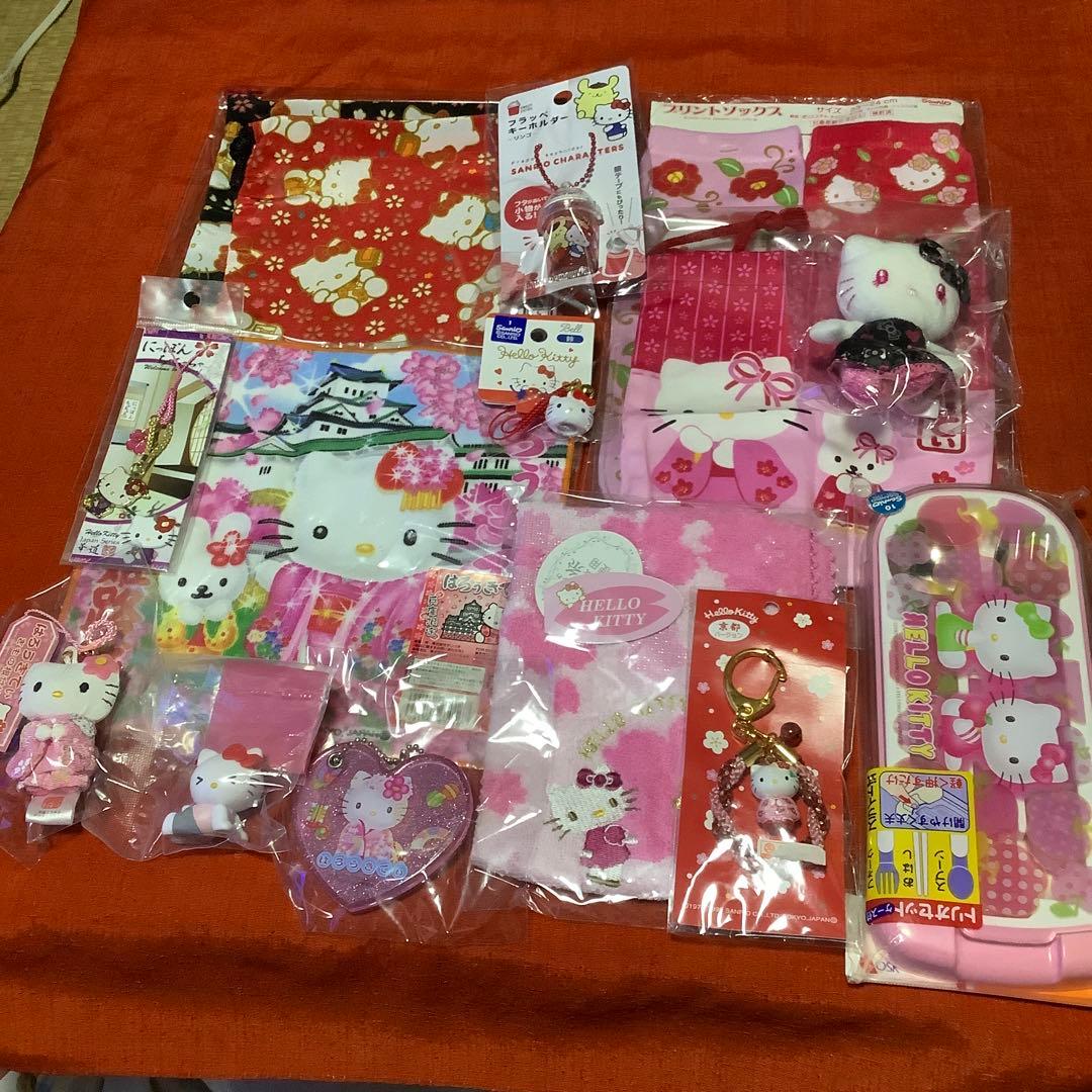 サンリオハローキティ 和風グッズ14点セット