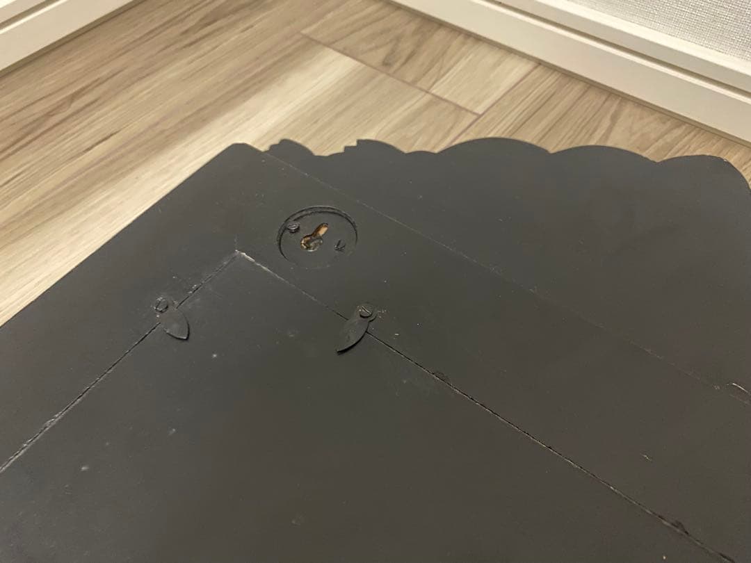 【希少品】ボーン・インレイ鏡　壁掛けミラー　象嵌　一点物　※最終値下げ