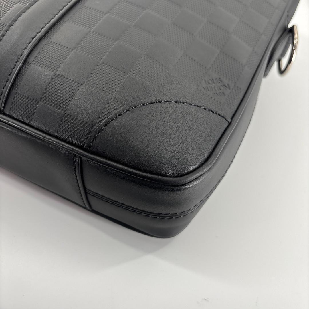 未使用 ルイヴィトン PDV ビジネスバッグ ダミエアンフィニ ブラック メンズ