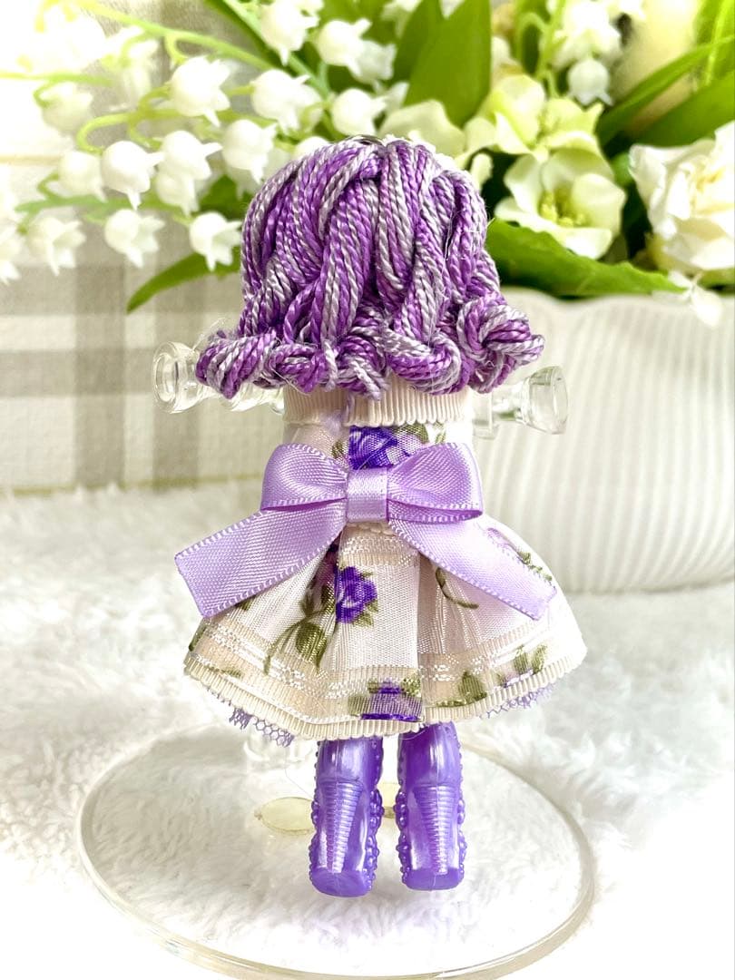 ラベンダーカラー❤️親子コーデ❤️ハンドメイド♡ドールチャーム