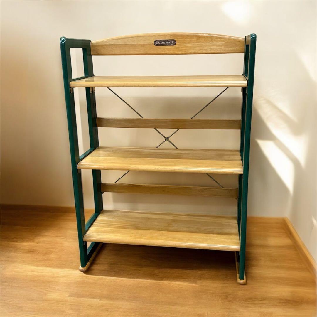 レトロ　オクモト　本棚　折りたたみ式