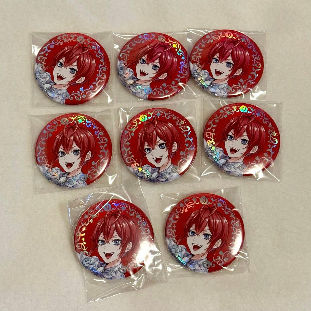 ツイステ リドル プラチナジャケット オーロラ箔 缶バッジ 8点セット