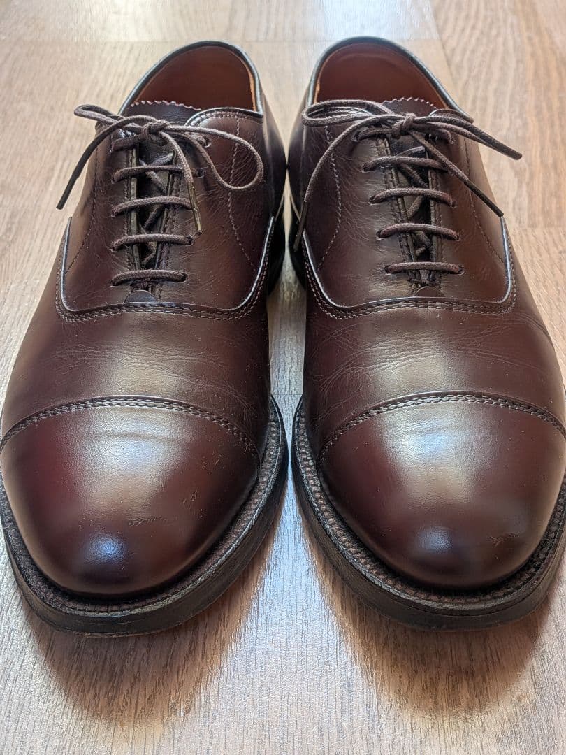 Alden 906 オールデン ストレートチップ バーガンディ 箱付き 8D