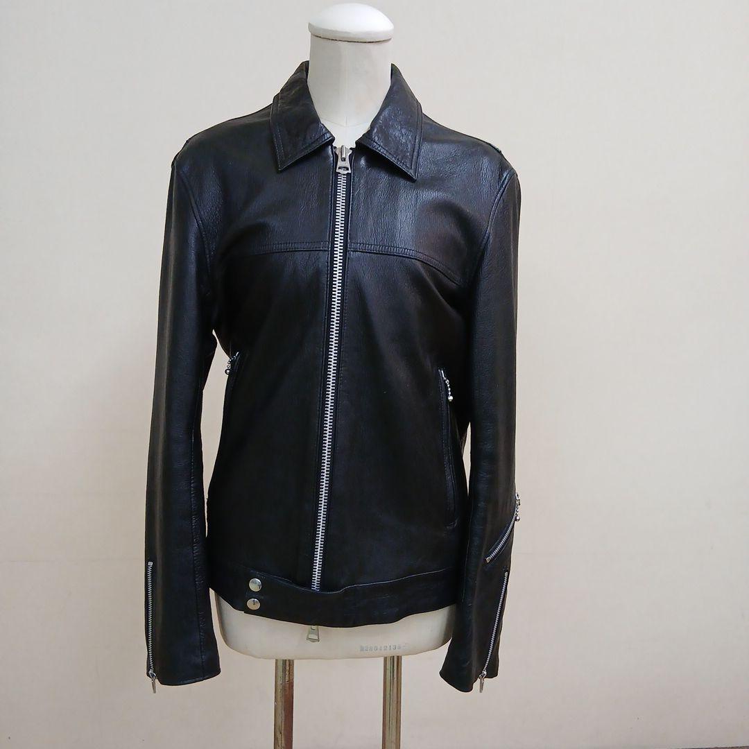 オブザネイジュスタイル襟付シングルライダースジャケット、ロンジャン、シドジャン。