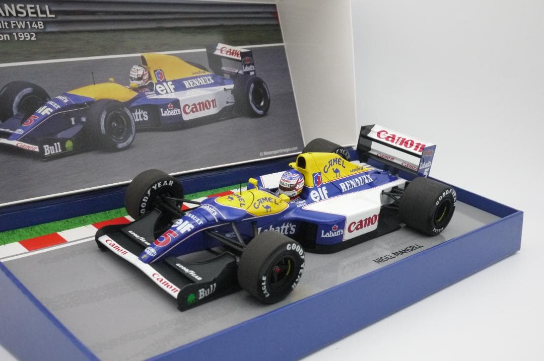 kuusプロフィ重要1/18 ウィリアムズ FW14B キャメル マンセル