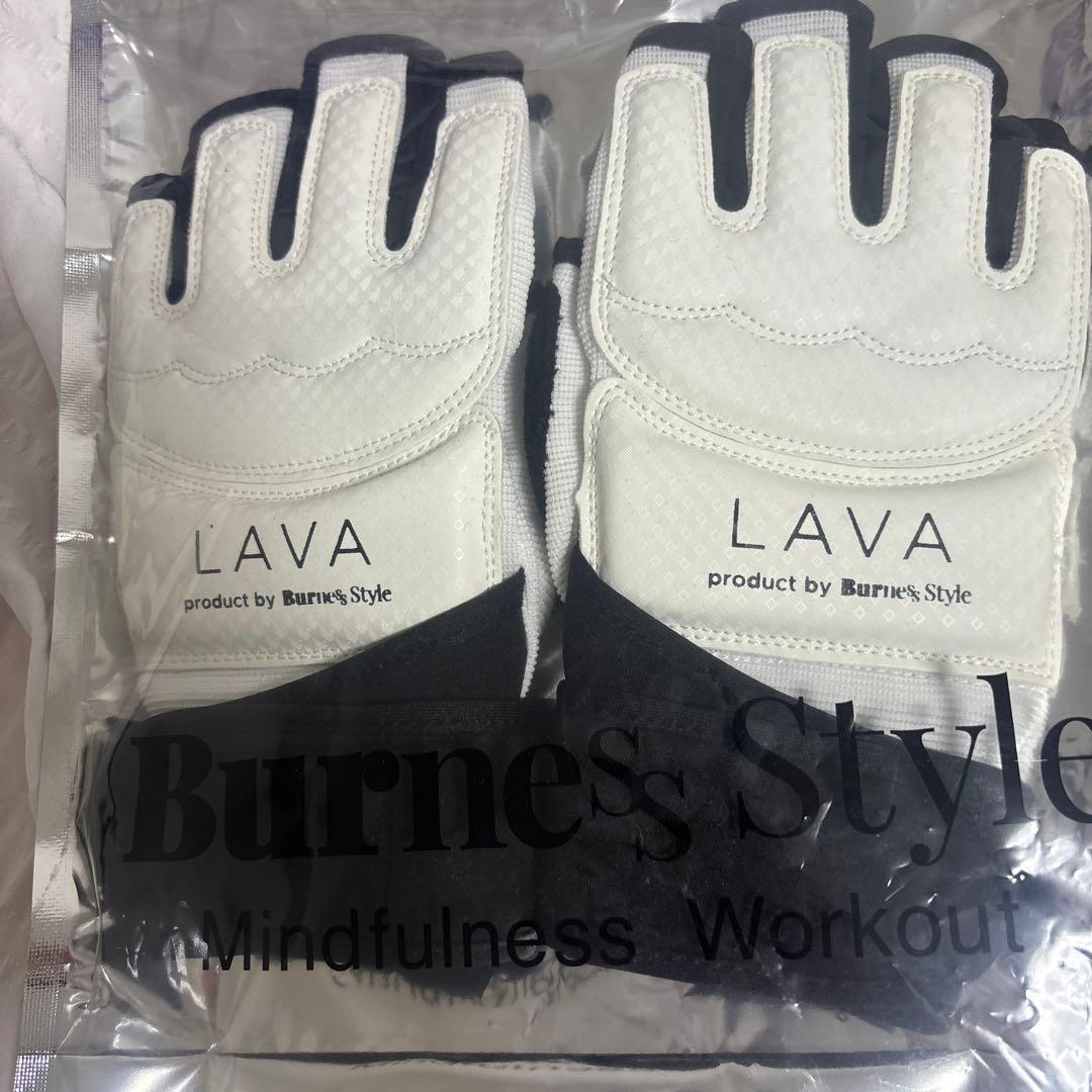 LAVA ボクシング用サポーター Mサイズ ホワイト/グレー