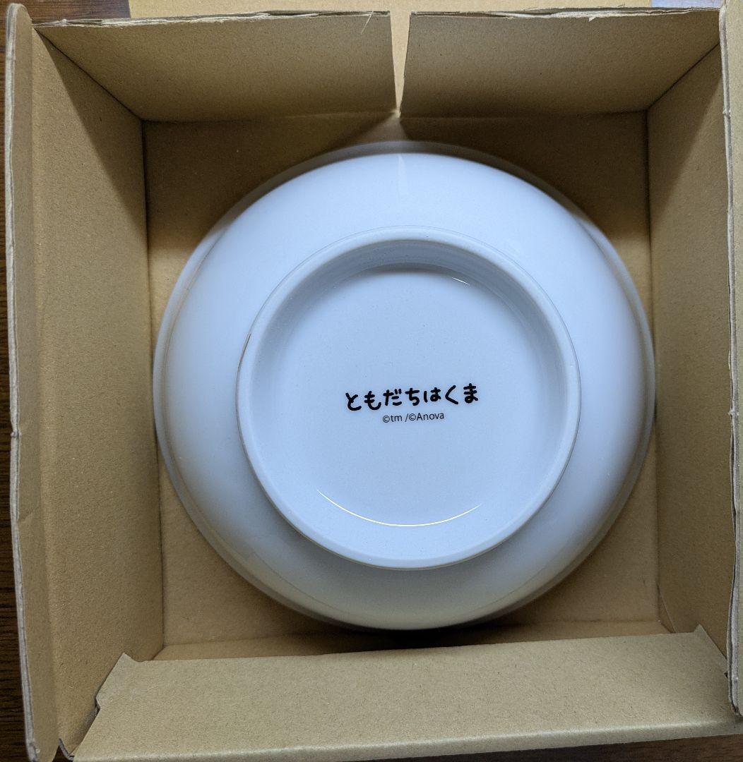 【未使用品】ともだちはくま　ラーメンどんぶり（レンゲ付き）＆箸置き