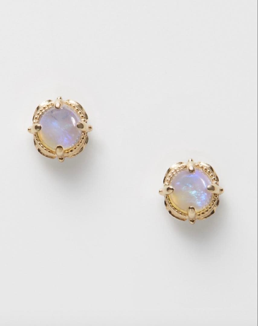 agete オパール ピアス K10