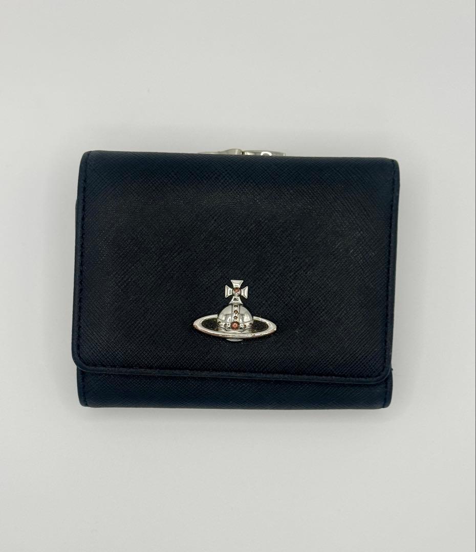 Vivienne Westwood 三つ折り財布 黒 オーブ