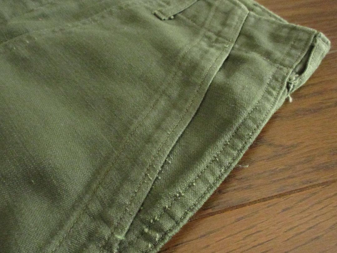 ★米軍実物USARMY推定'60s【OG-107】コットンサテンベイカーパンツ